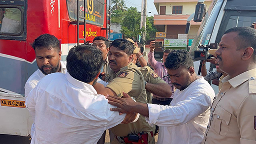 Main news activists clash